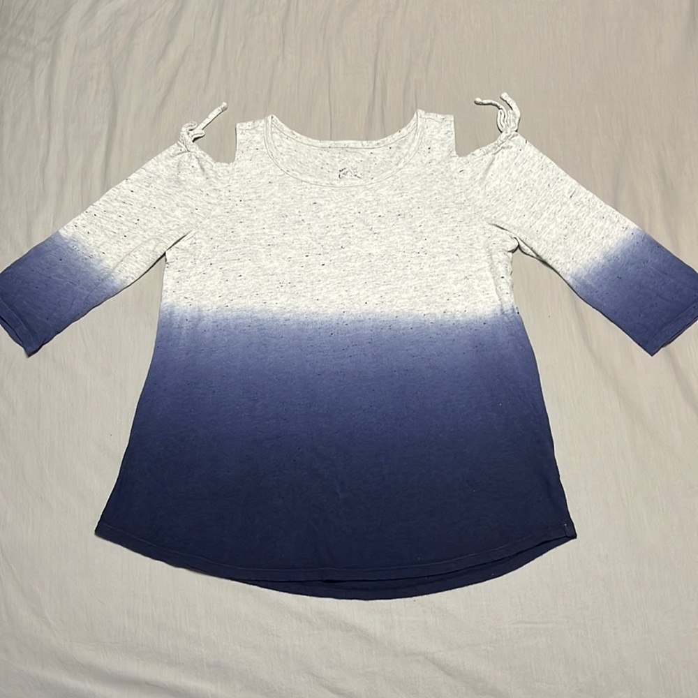 Justice ombré cold shoulder top